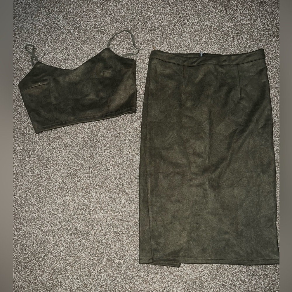 Two piece midi skirt with top used